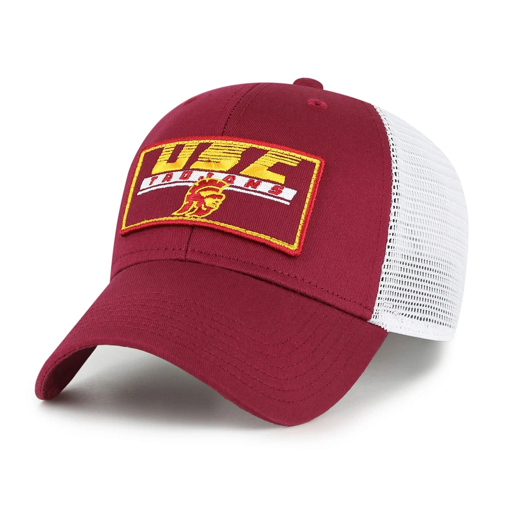 Youth '47 Cardinal/White USC Trojans Levee Trucker Adjustable Hat