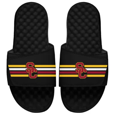 USC Trojans ISlide Youth Varsity Stripes Slide Sandals - Black