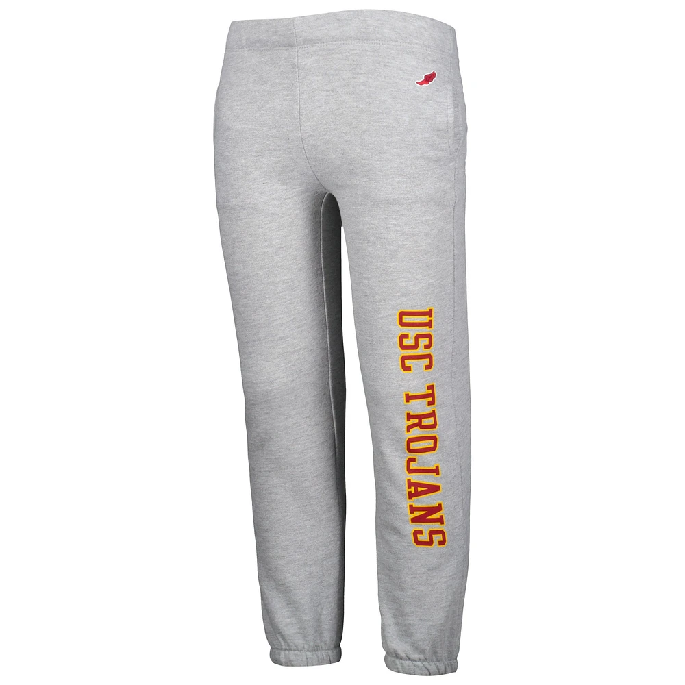 Youth League Collegiate Wear Heather Gray USC Trojans Essential Pants