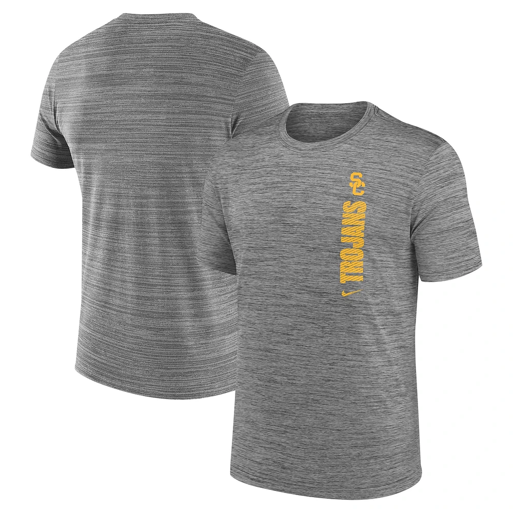 T-shirt Nike gris USC Trojans Velocity pour jeune