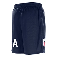 Men's 5th & Ocean by New Era  Navy USMNT Mesh Shorts
