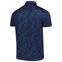 Men's Antigua  Navy USMNT Lush Woven Button-Up Top