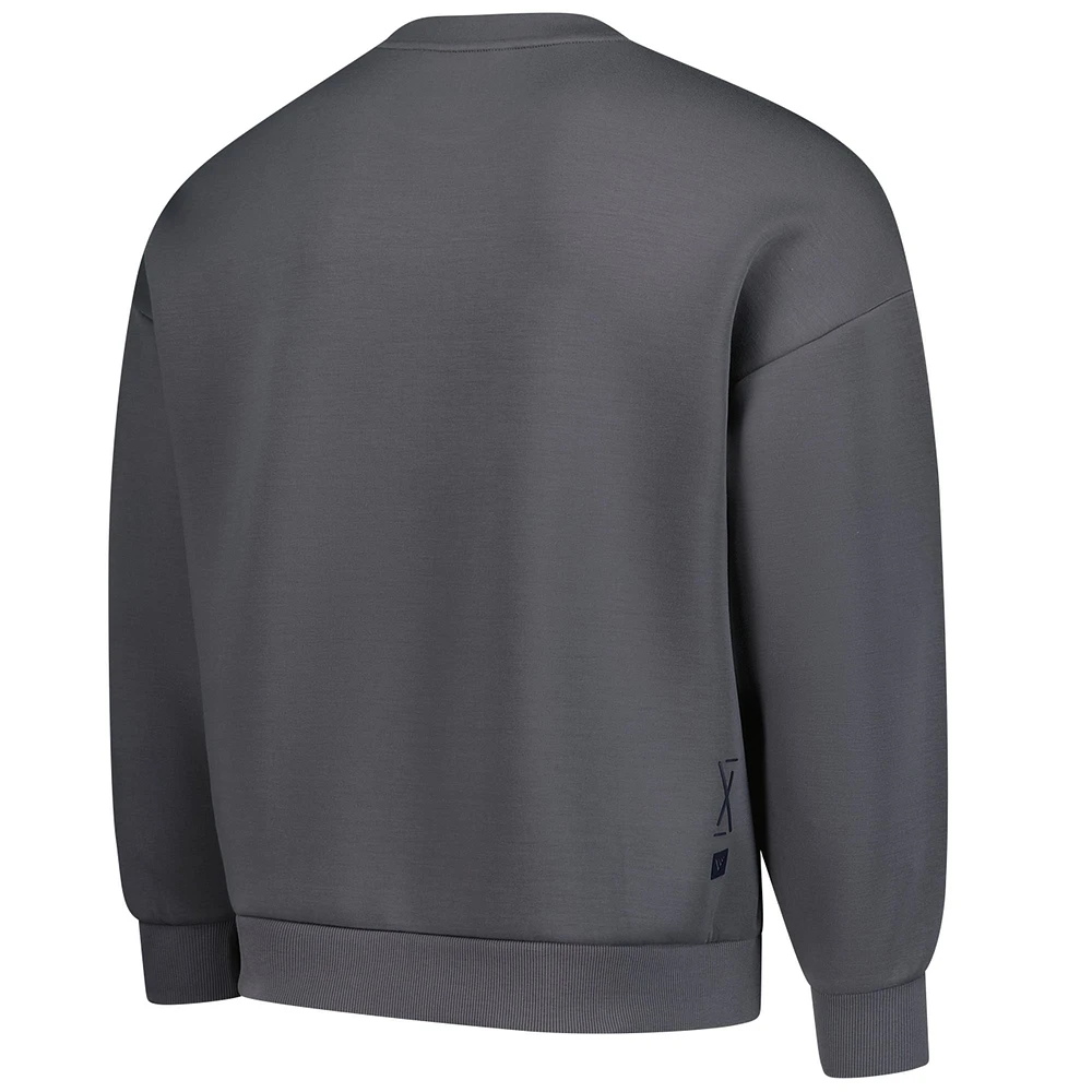 Men's Levelwear Gray USMNT Luxe Signature Lineage Tri-Blend Pullover Sweatshirt