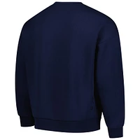 Men's Levelwear Navy USMNT Luxe Signature Lineage Tri-Blend Pullover Sweatshirt