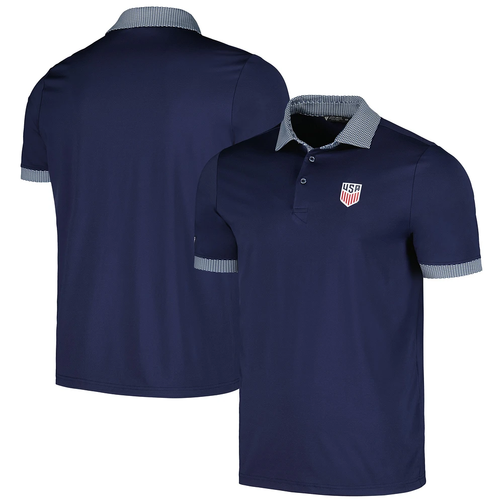 Polo Levelwear bleu marine USMNT Thomas Performance pour hommes