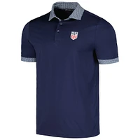 Polo Levelwear bleu marine USMNT Thomas Performance pour hommes