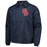 Veste bleu marine USMNT Coaches à bouton-pression intégral pour homme