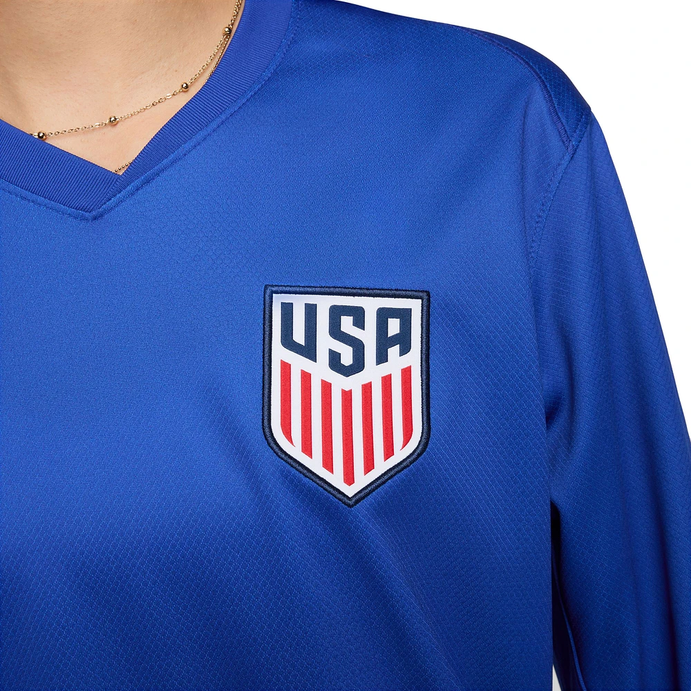 Maillot Nike bleu USMNT 2024 extérieur réplique à manches longues pour homme