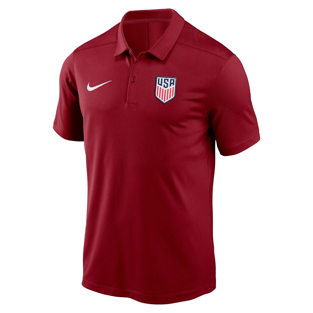 Men's Nike Red USMNT Victory Performance Polo