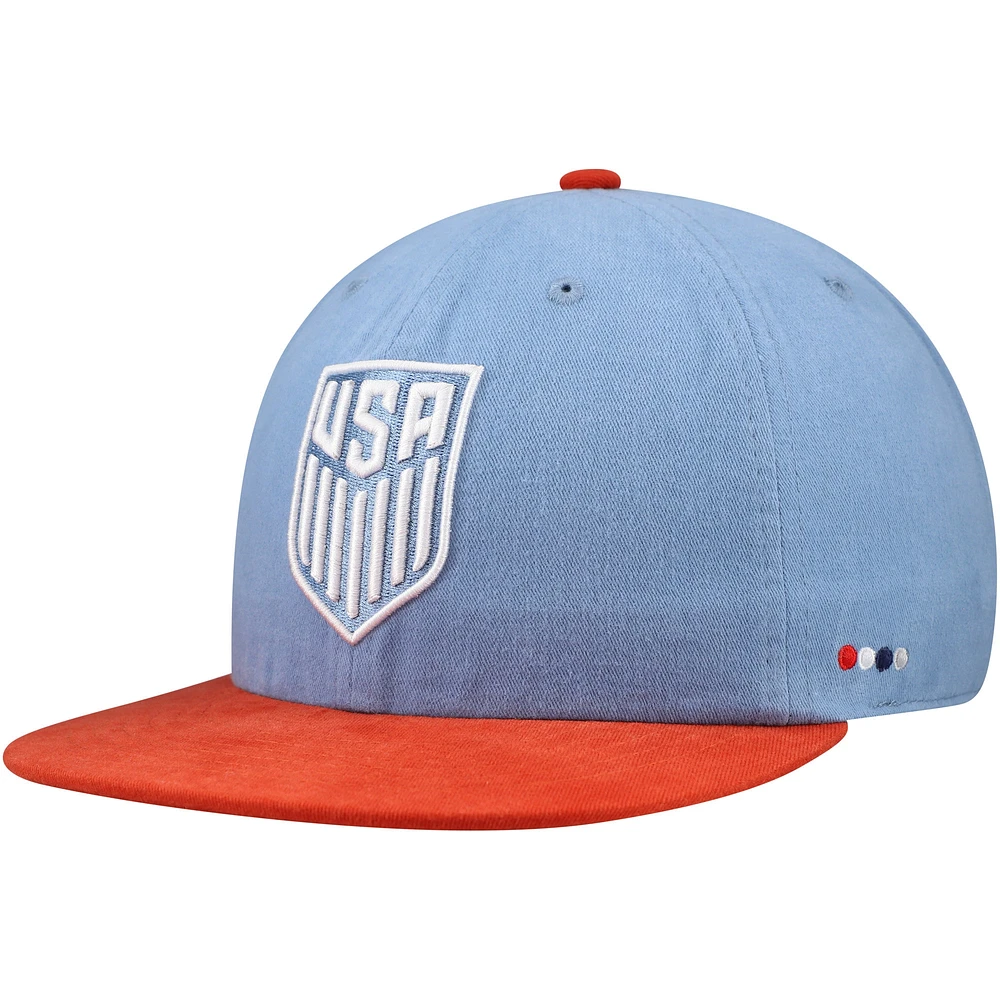 Casquette réglable unisexe bleu clair/rouge USMNT Swingman