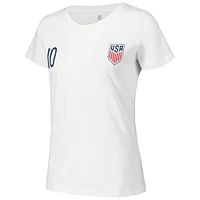 Women's Christian Pulisic White USMNT Name & Number T-Shirt