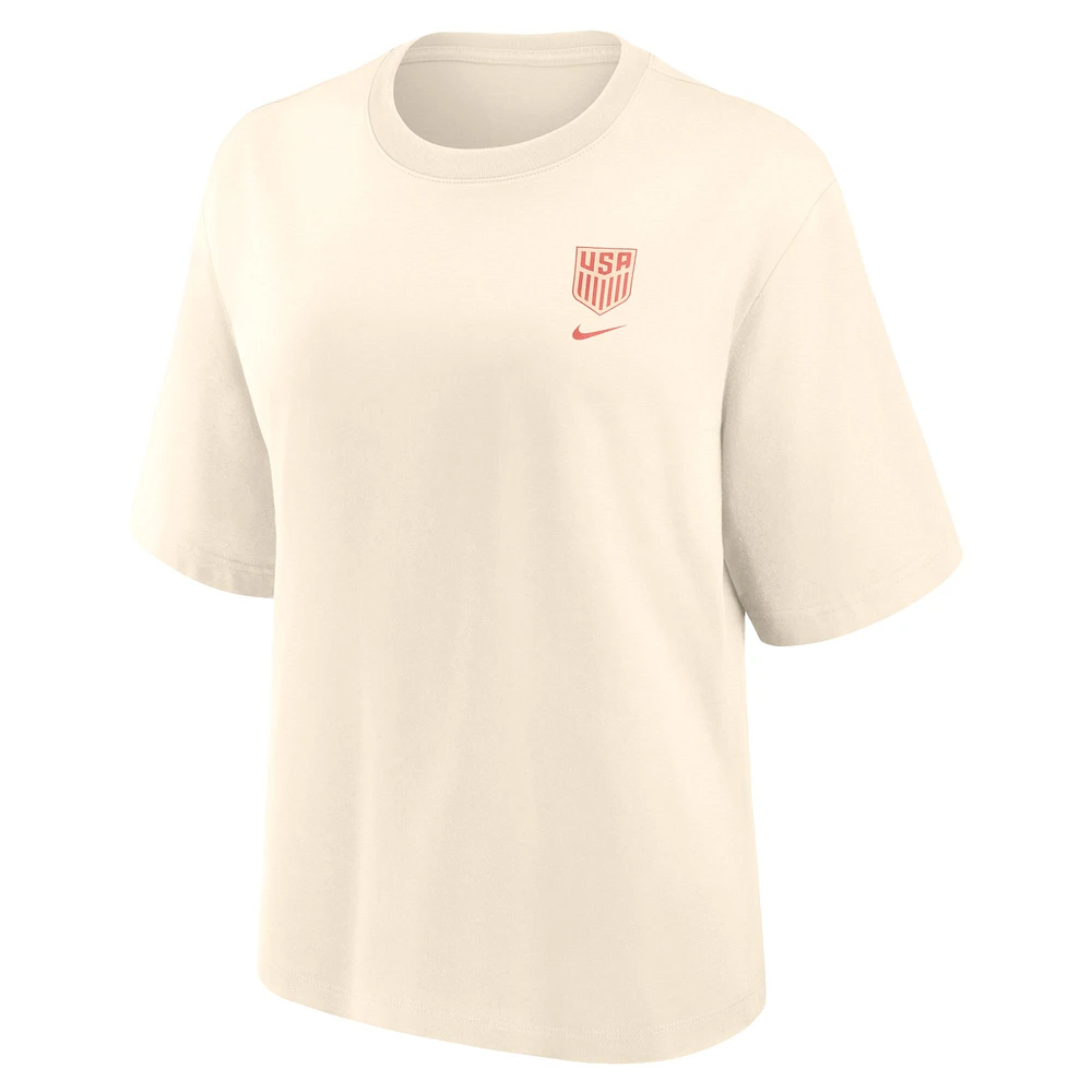 T-shirt Nike USMNT Earth crème pour femme