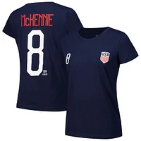 Women's Weston McKennie Navy USMNT Name & Number T-Shirt