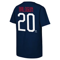 Youth Folarin Balogun Navy USMNT Name & Number T-Shirt