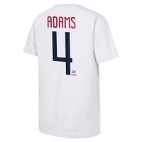 Youth Tyler Adams White USMNT Name & Number T-Shirt