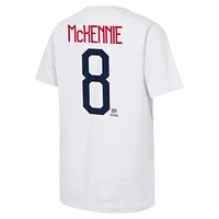 Youth Weston McKennie White USMNT Name & Number T-Shirt