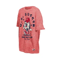 T-shirt oversize rétro rouge USWNT 5th & Ocean by New Era pour femme