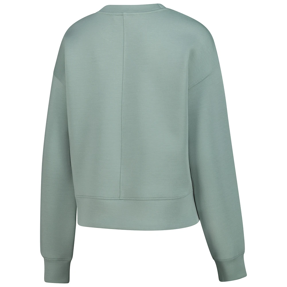 Sweat-shirt ras du cou en éponge de luxe pour femme V110850 USWoSoc CT4 US Soccer LVE S25 SWTLADCRW 00US03E10147V02001UIBGGRN