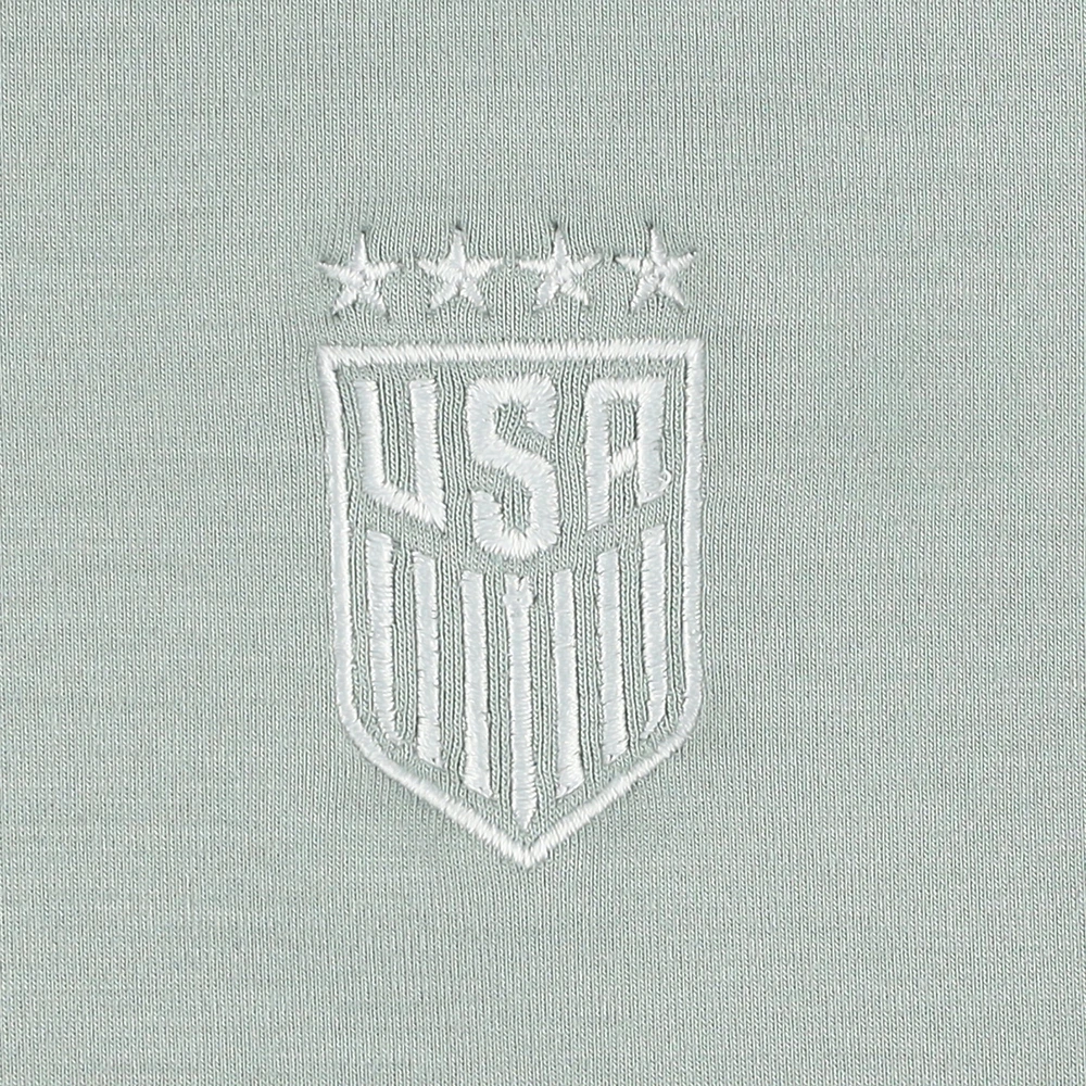 Sweat-shirt ras du cou en éponge de luxe pour femme V110850 USWoSoc CT4 US Soccer LVE S25 SWTLADCRW 00US03E10147V02001UIBGGRN