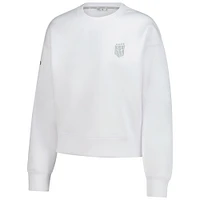 Sweat-shirt ras du cou en éponge de luxe pour femme V110850 USWoSoc 001 US Soccer LVE S25 SWTLADCRW 00US03E10147V02002UWHITE0