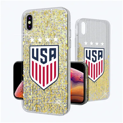 USWNT 4-Star Gold Glitter iPhone XS Max Case