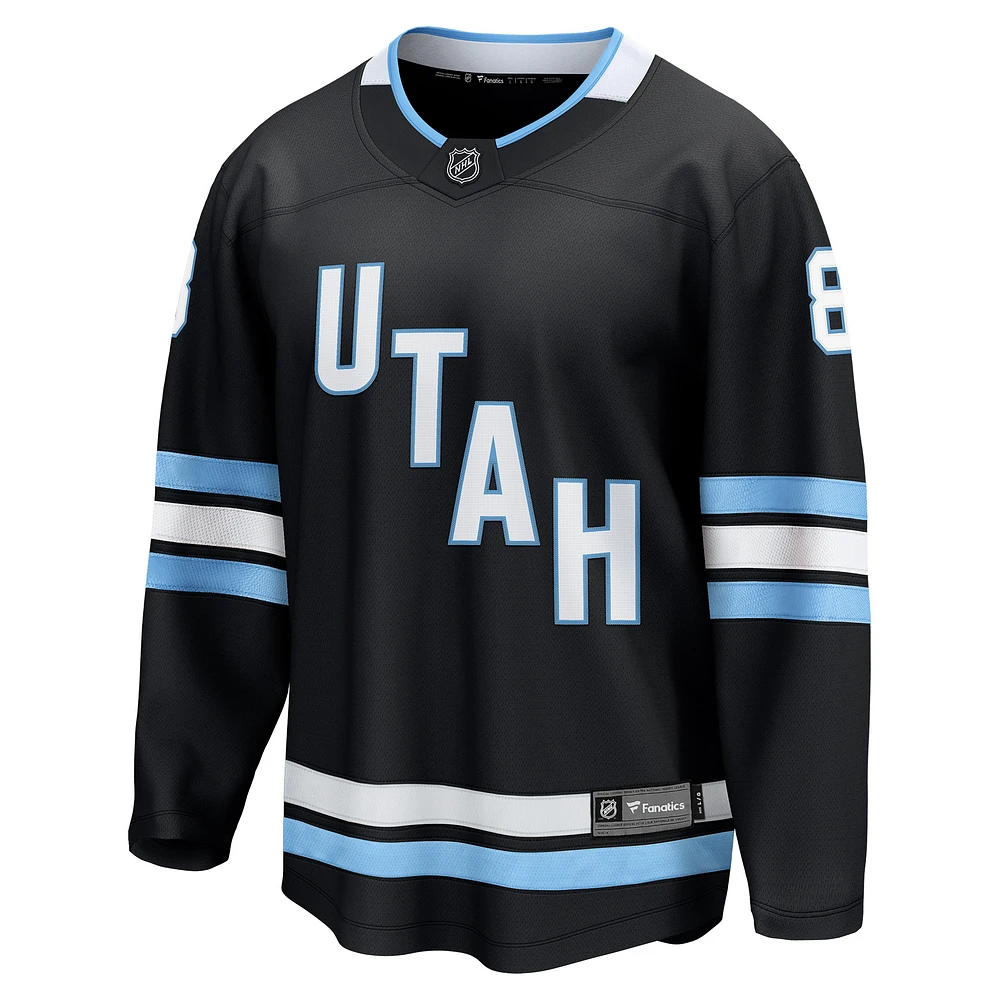 Maillot de joueur échappé du club hockey l'Utah Fanatics Nick Schmaltz noir pour hommes