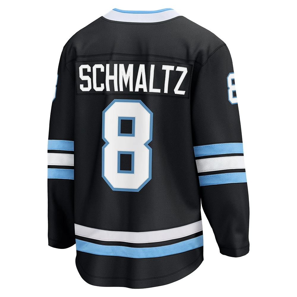 Maillot de joueur échappé du club hockey l'Utah Fanatics Nick Schmaltz noir pour hommes