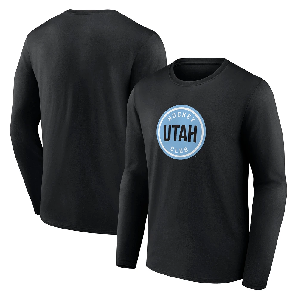 Men's Fanatics Utah Hockey Club Draft Logo Long Sleeve T-Shirt