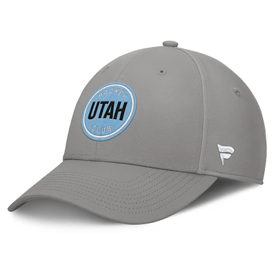 Casquette Flex Fanatics grise pour homme du Utah Hockey Club