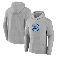 Sweat à capuche avec logo du Utah Hockey Club Draft pour hommes Fanatics Steel Heather