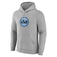 Sweat à capuche avec logo du Utah Hockey Club Draft pour hommes Fanatics Steel Heather