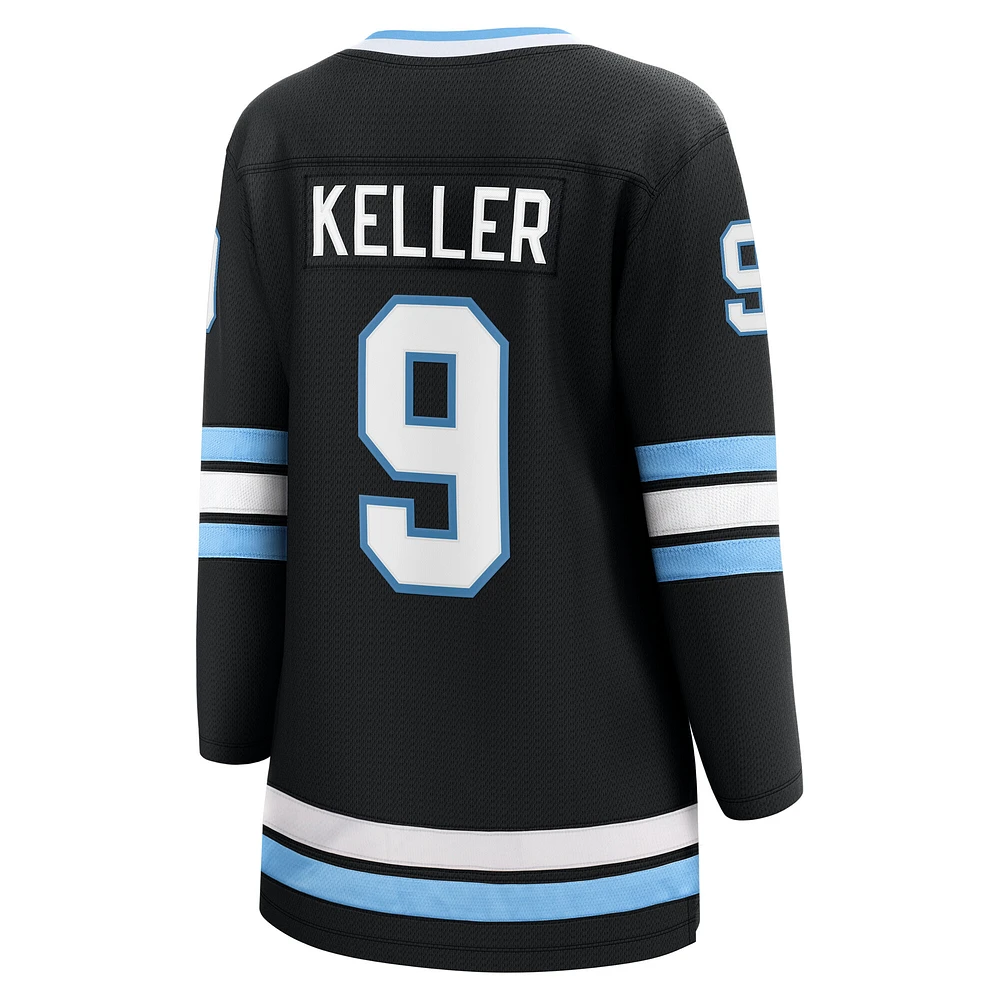 Women's Fanatics Clayton Keller Black Utah Hockey Club Premier Breakaway Home Player Jersey