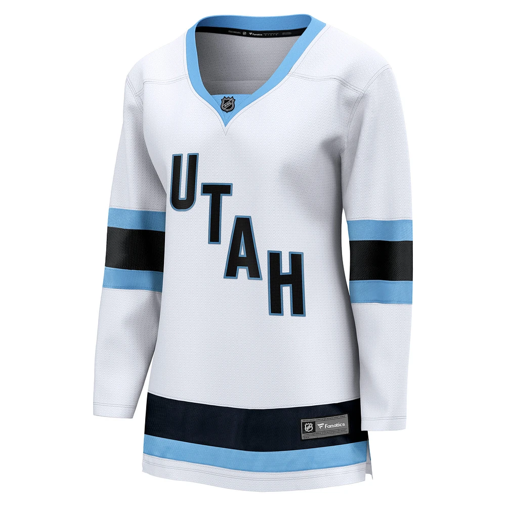 Women's Fanatics  White Utah Hockey Club Away Premier Breakaway Jersey