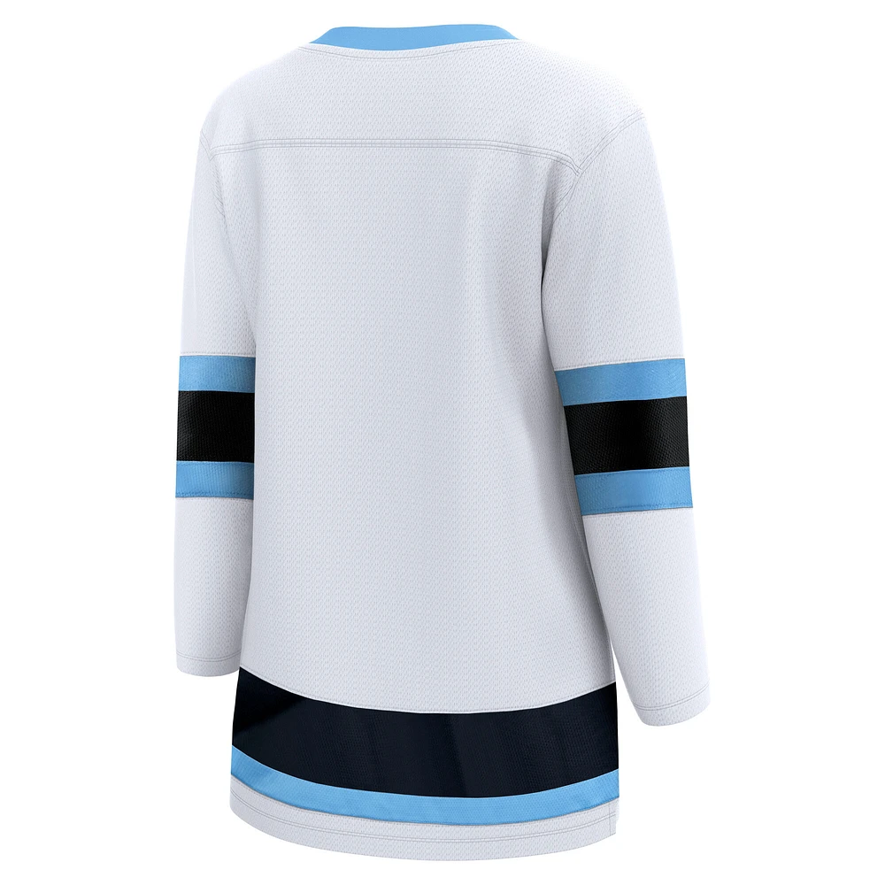 Women's Fanatics  White Utah Hockey Club Away Premier Breakaway Jersey