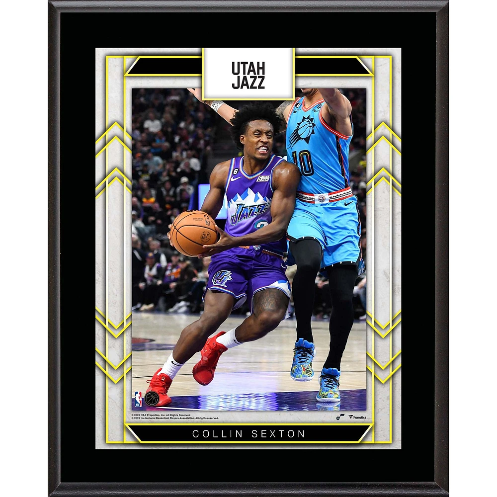Collin Sexton Utah Jazz 10.5" x 13" Sublimated Player Plaque