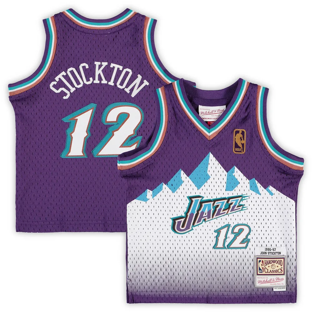 Lids John Stockton Utah Jazz Mitchell & Ness Infant 1996/97 Hardwood  Classics Retired Player Jersey - Purple