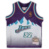 Maillot de joueur retraité Mitchell & Ness Karl Malone violet Utah Jazz 1996/97