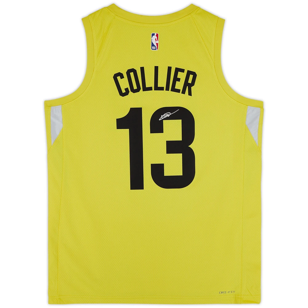 Isaiah Collier Utah Jazz Autographed Nike Gold Icon Swingman Jersey