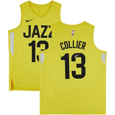Isaiah Collier Utah Jazz Autographed Nike Gold Icon Swingman Jersey