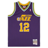 John Stockton Utah Jazz Autographed Mitchell & Ness 1991-92 Purple Swingman Jersey