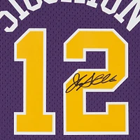 John Stockton Utah Jazz Autographed Mitchell & Ness 1991-92 Purple Swingman Jersey