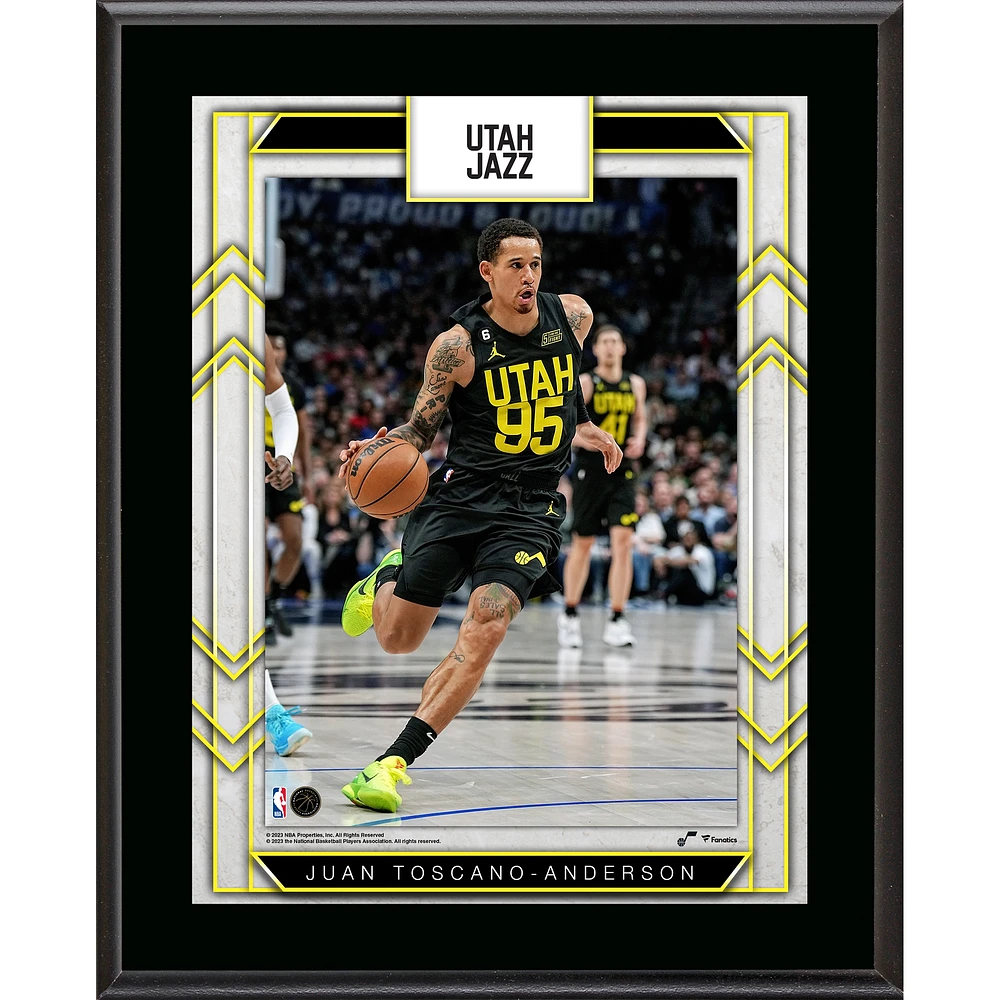 Juan Toscano-Anderson Utah Jazz 10.5" x 13" Sublimated Player Plaque