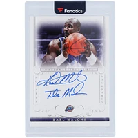 Karl Malone Utah Jazz Autographed 2013-14 Panini National Treasures Notable Nicknames #NN-KM #14/49 Card with "The Mailman" Inscription