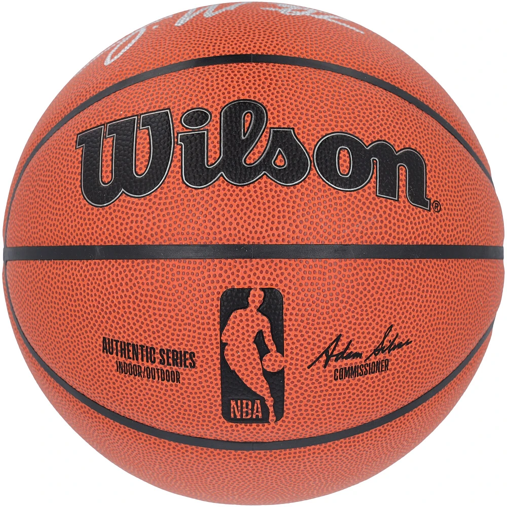 Karl Malone Utah Jazz Autographed Wilson Authentic Series Indoor/Outdoor Basketball with "The Mailman" Inscription