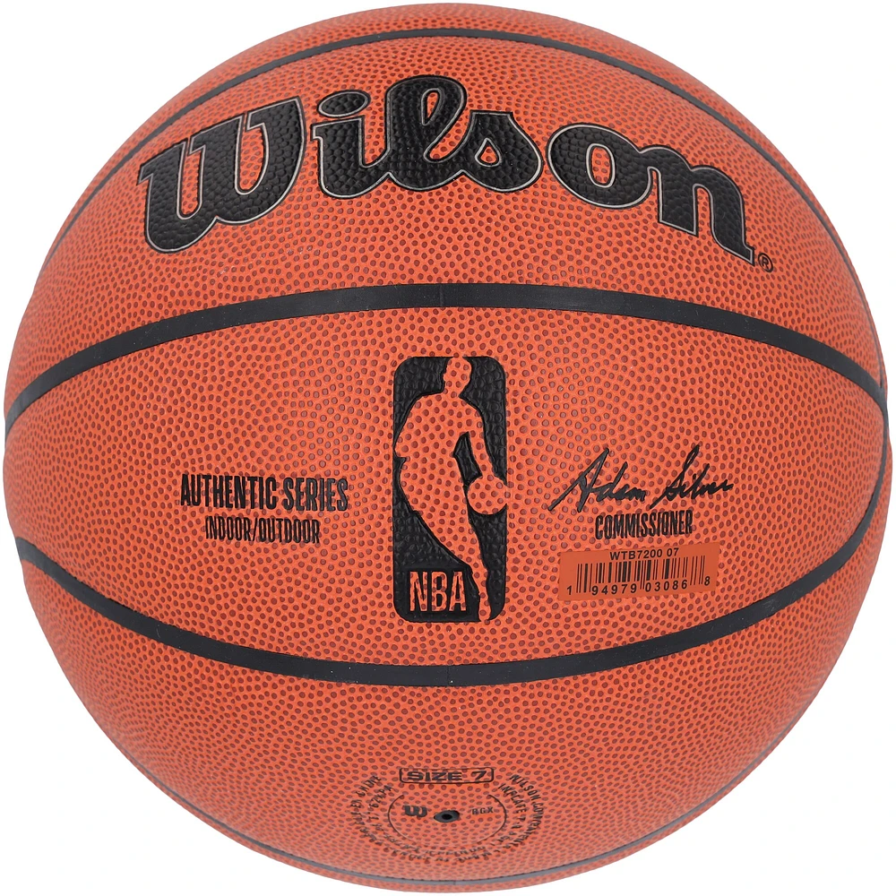 Karl Malone Utah Jazz Autographed Wilson Authentic Series Indoor/Outdoor Basketball with "The Mailman" Inscription