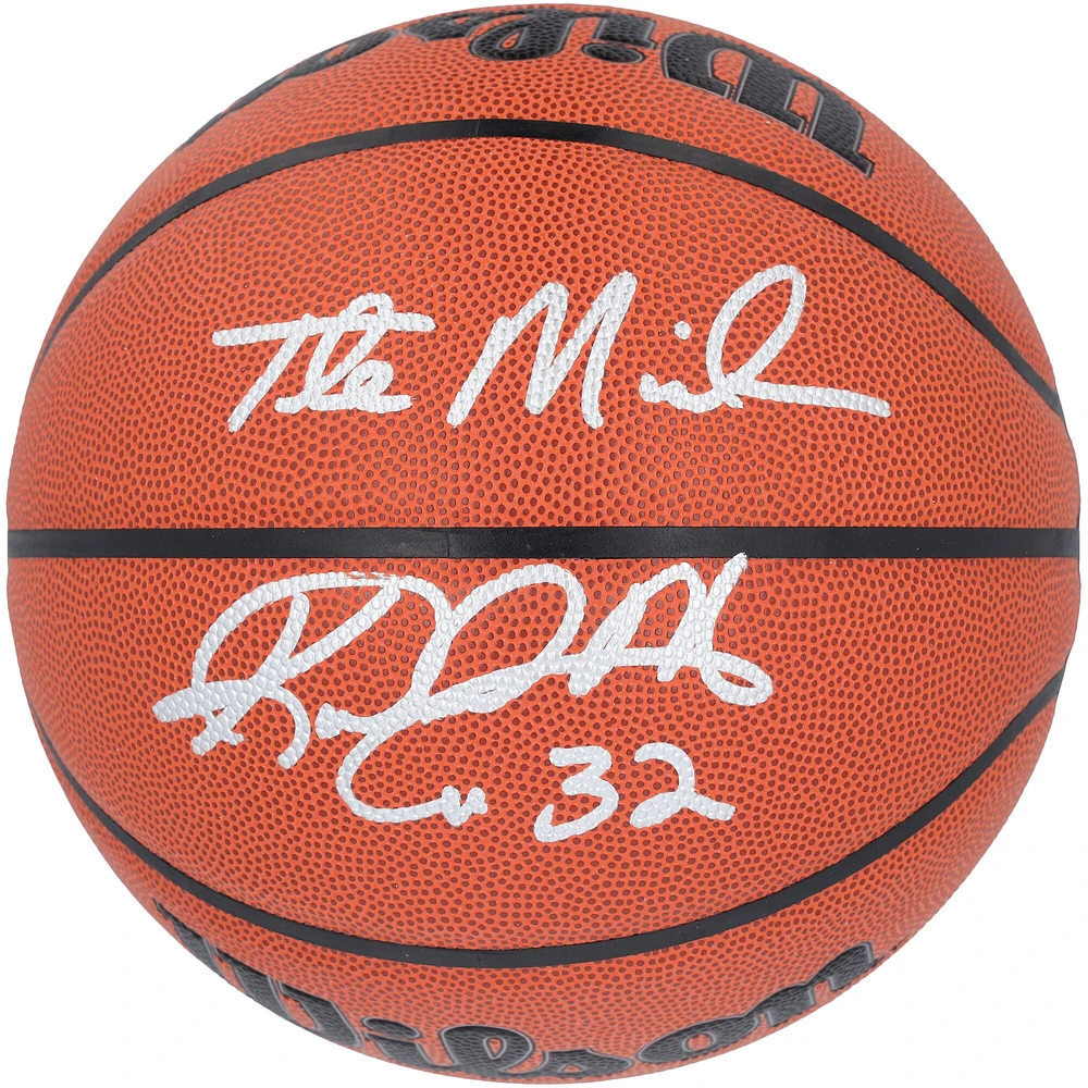 Karl Malone Utah Jazz Autographed Wilson Authentic Series Indoor/Outdoor Basketball with "The Mailman" Inscription