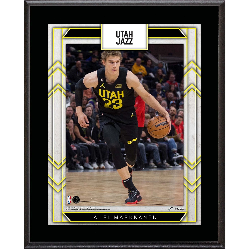 Lauri Markkanen Utah Jazz 10.5" x 13" Sublimated Player Plaque