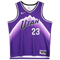 Lauri Markkanen Utah Jazz Autographed Nike Purple 2023-34 City Swingman Jersey with "The Finnisher" Inscription