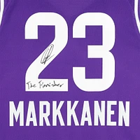 Lauri Markkanen Utah Jazz Autographed Nike Purple 2023-34 City Swingman Jersey with "The Finnisher" Inscription