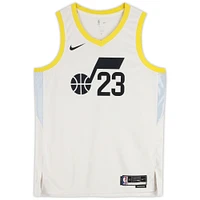 Lauri Markkanen Utah Jazz Autographed Nike White Association Swingman Jersey